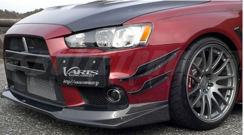 VARIS Canards, Double, Carbon for Mitsubishi EVO X CZ4A Version