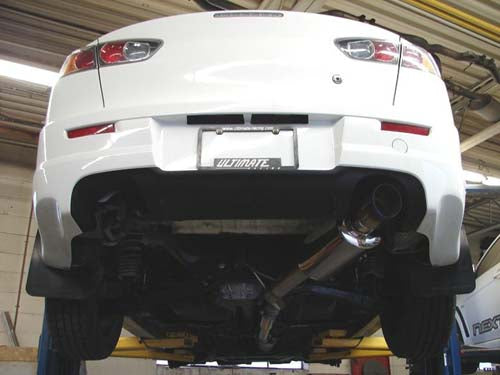 Ultimate Racing 3" Single Exit Catback Exhaust - Lancer Ralliart 2009+