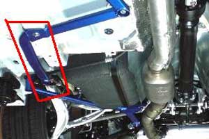 Cusco Lower Floor Rear Side Power Brace EVO X