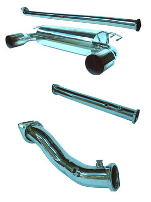 TurboXS 3" Turbo Back Exhaust System Catless - Lancer Ralliart 2009+