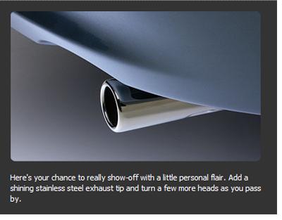 Mitsubishi OEM Exhaust Finisher - Lancer 2008+