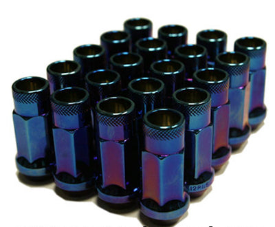 Muteki SR48 Lug Nuts - Burning Blue Neon (Open Ended)