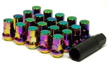 Muteki SR48 Open End Lug Nuts & Adapter Key   - Evo 8/9/X