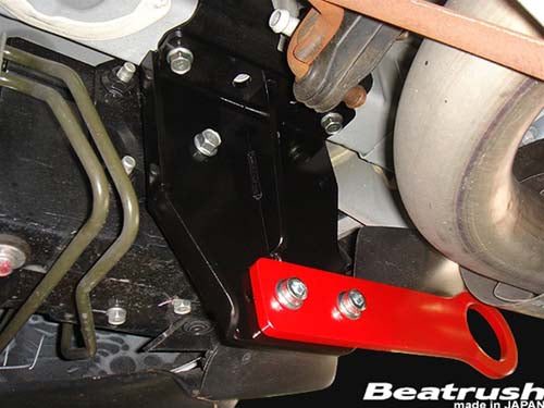 Beatrush Red Rear Tow Hook - EVO X