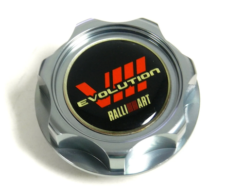 Billet Engine Oil Cap with Ralliart Logo - EVO 8