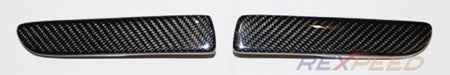 Rexpeed Carbon Fiber Rear Bumper Inserts - EVO X