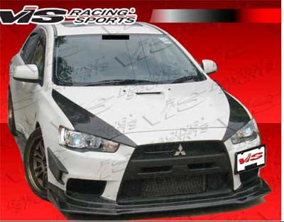 VIS Racing Rally Style Carbon Fiber Front Lip - EVO X