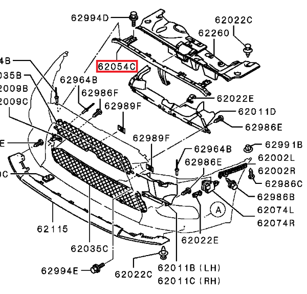 Mitsubishi OEM Front Bumper Reinforcement - EVO X