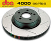 DBA EVO 4000 Rear Slotted Brake Rotors Set