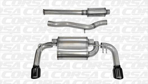Corsa Catback Exhaust Black Tips- Evo X