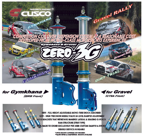 Cusco ZERO-3G Rally and Gravel Coilovers - EVO X
