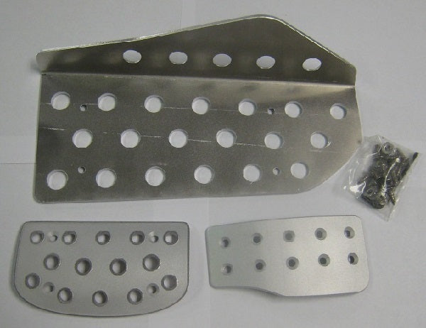 Autovation Pedal Set 2008-2015 Mitsubishi Lancer EVO X MR or Standard- 3 Piece (Flanged Dead Pedal) MATTE