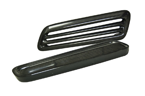 TiTek Carbon Fiber Hood Vents (Pair) - EVO X 08+