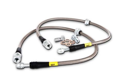 StopTech 08-10 Mitsubishi Lancer Ralliart Stainless Steel Rear Brake Lines