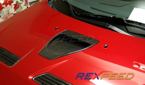 Rexpeed Carbon Fiber Hood Scoop Vent OEM-Style - EVO X