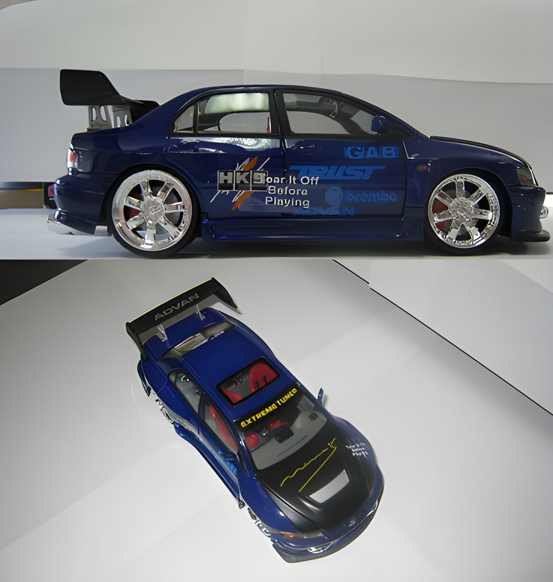 Limited Edition 2003 Lancer EVO 8 Mini Violet/Blue Car **ONLY 1 LEFT AVAILABLE!**