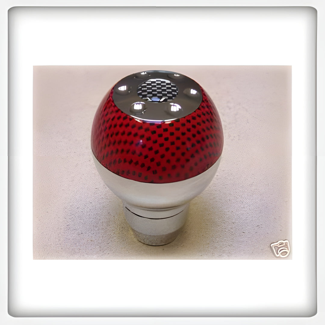 Manual Red Carbon Fiber Shift Knob RC31