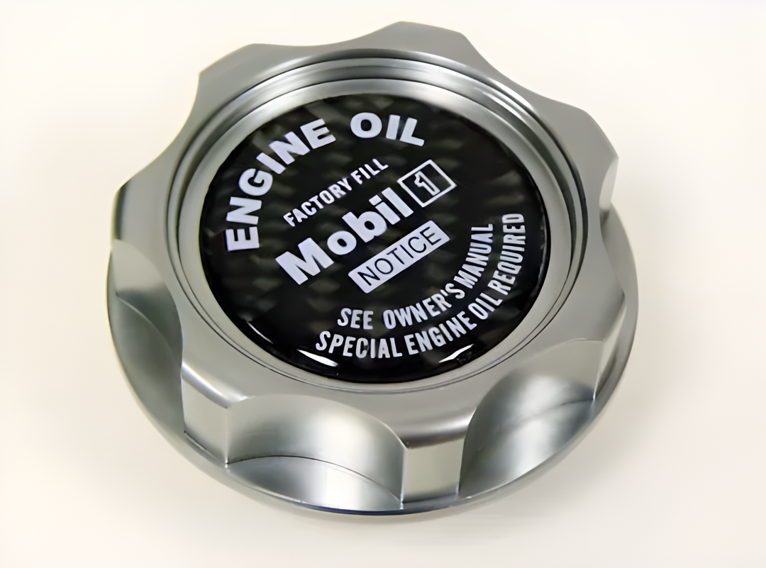 Mobil 1 Carbon Fiber Billet Engine Oil Cap - EVO 8/9/X