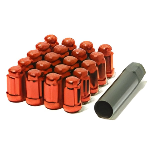 Muteki Red Lug Nuts Close End 12x1.50