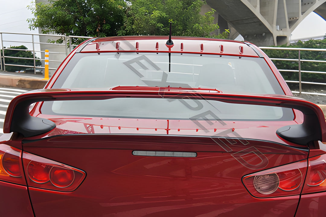 Rexpeed Painted Red Vortex Generator - EVO X MR/Lancer Ralliart 2009+