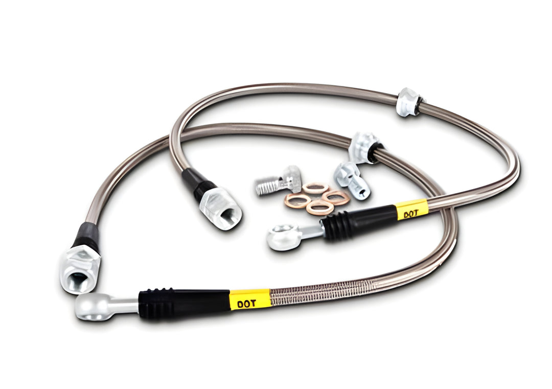 StopTech 08-10 Mitsubishi Lancer Ralliart Stainless Steel Rear Brake Lines