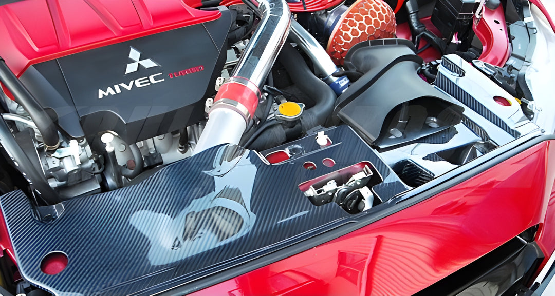 VARIS 09' Ver. Cooling Air Shroud, Carbon for Mitsubishi EVO X 2009 Version
