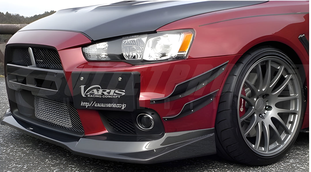 VARIS Canards, Double, Carbon for Mitsubishi EVO X CZ4A Version