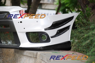 Rexpeed V Style Carbon Fiber Canards Evo X Evo X Exterior Parts Evo X Exterior Exterior Lancershop Com