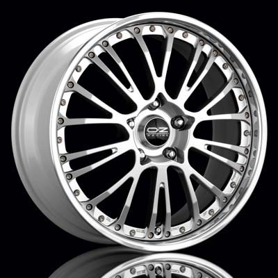 O.Z Botticelli III Bright Silver w/Polished Lip Forged 19" Rims Set (4) EVO X