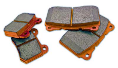 WORKS WRP Orange Rear Brake Pads - EVO 8/9