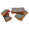 WORKS WRP Orange Rear Brake Pads - EVO 8/9