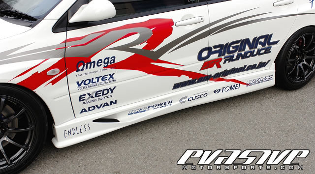 Voltex Side Skirts - EVO 8/9