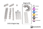 Dress Up Bolts Titanium Engine Bay Kit - EVO X