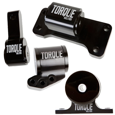 Torque Solution Billet Aluminum 4 Piece Full Engine Mount Kit - EVO 8/9 5 Speed