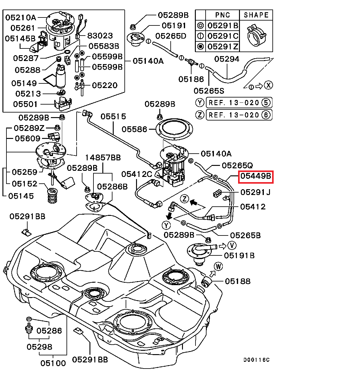 Mitsubishi OEM Fuel Line Pipe - EVO 8/9