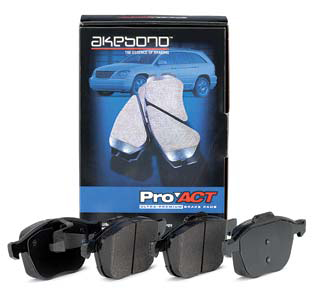 Akebono ProACT Front Ceramic Brake Pads - Lancer Ralliart 2009+