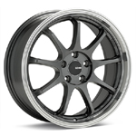 Enkei Tenjin Set of 4 Gunmetal with Machined Lip Wheels - Evo 8/9/X