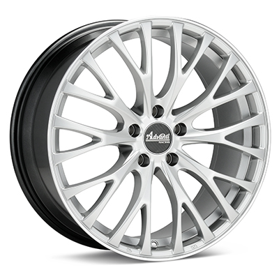 Advanti FS Fastoso Bright Silver with Mach Lip Set of 4 Wheels - Evo X/Ralliart