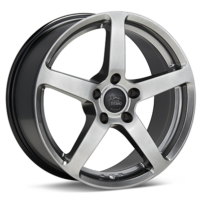 Monte MT1 Piana set of 4 Bright Satin Silver Wheels - Evo X/Ralliart