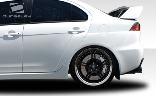 Extreme Dimensions 4PC Duraflex Evo X Look Rear Fender Flares - 08-15 Lancer