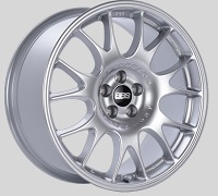 BBS CH 18x8.5 5x100 ET30 Diamond Silver Wheels -70mm PFS/Clip Required