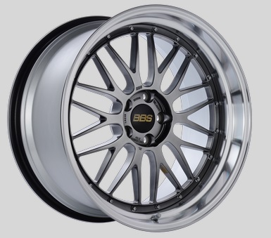 BBS LM 20x10.5 5x114.3 ET20 CB66 Diamond Black Center Diamond Cut Lip Wheels