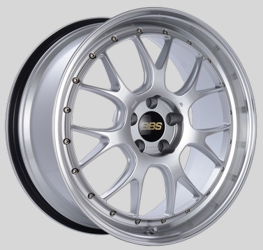 BBS LM-R 20x9.5 5x114.3 ET40 CB66 Diamond Silver Center Diamond Cut Lip Wheels