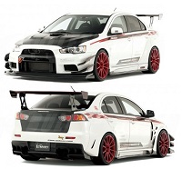 VARIS Wide Body Kit, Full Kit A for Mitsubishi EVO X