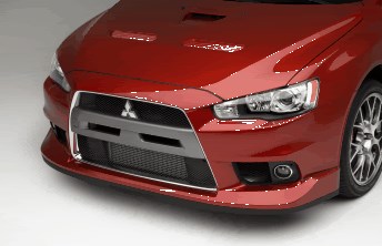 Mitsubishi OEM Front Lip Phantom Black - EVO X