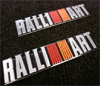 Ralliart JDM Aluminum Badge Set (2)
